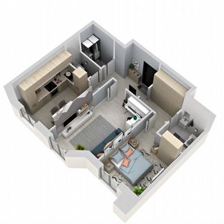 2-к квартира, 61.9 м², 20/21 эт.