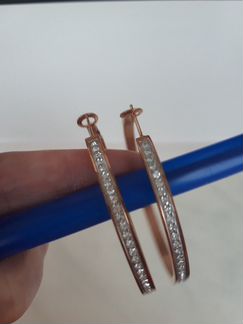 Серьги guess под золото