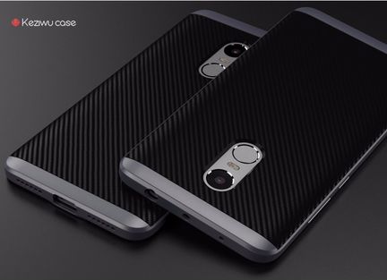 Противоударный золотой чехол для Redmi Note 4
