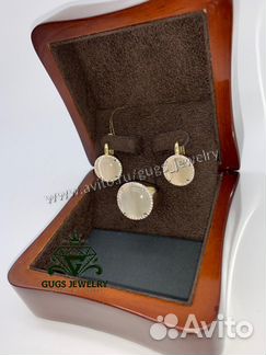 Серьги Кольцо из золота с бриллиантами