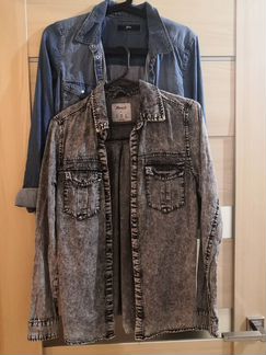 Джинсовые рубашки