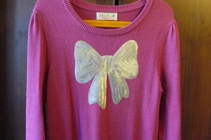 Платье трикотажное на девочку 10-12 лет