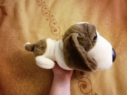 Мягкие игрушки, больше глаза, собачка + тигр