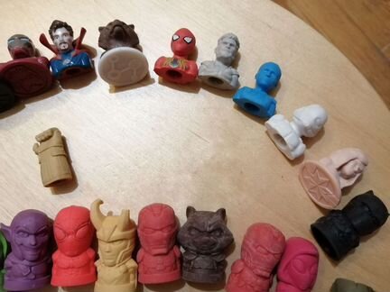 Фигурки супергероев на пальчики. Стиратели Марвел