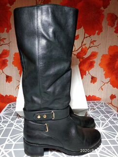 Сапоги кожаные (38р.)