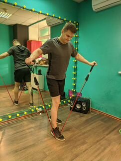 Эспандер трубчатый с ручками, комплект