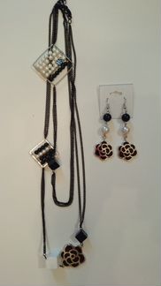 Комплект Шанель. Эмаль