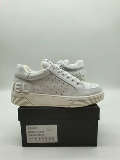 Кроссовки Chanel с буквами Шанель кеды