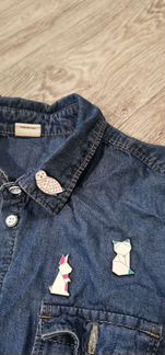 Джинсовая рубашка Остин на девочку