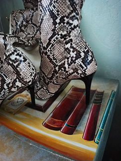 Ботфорты новые, сапоги чулки Mango очень высокие