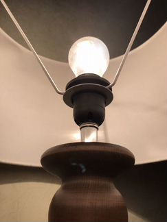 Большая лампа деревянная настольная Zara Home