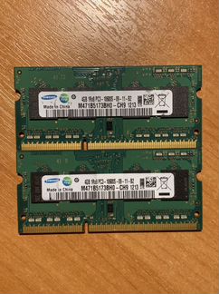Оперативная память Samsung ddr3 2x4 gb для ноутбук