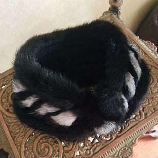 Натуральный меховой воротник или повязка на голову