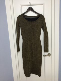 Золотое платье mango