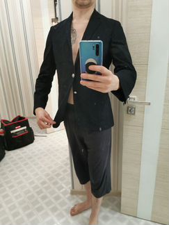 Клубный пиджак Hugo Boss темно синий