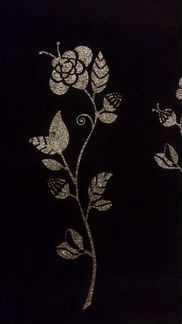 Бархатное синее платье р.110