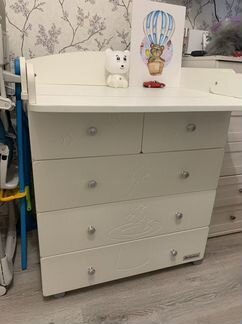 Детский пеленальный комод mr. Sandman белый