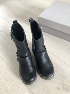 Кожаные сапоги