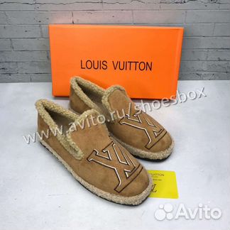 Эспадрильи Louis Vuitton с мехом
