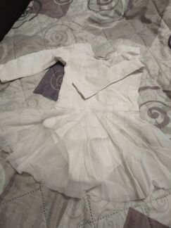 Гимнастический купальник белый