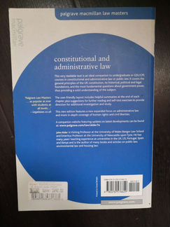 Constitutional and Administrative Law (Palgrave)