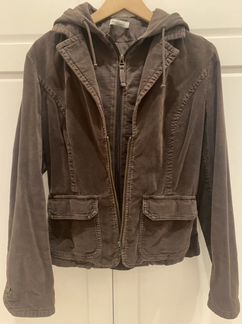 Куртка/пиджак вельвет с капюшоном