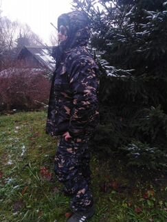 Костюм тактический горка 8 зима чёрный мультикам