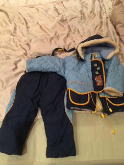 Костюм зимний на овчине р 92 б/у