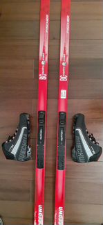 Лыжи беговые fischer BC ботинками /комплект