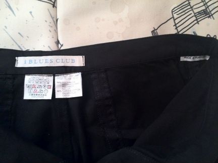 Женские чёрные бриджи I blues club